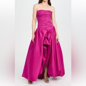 Aje World Violette Bubble Hem Maxi Dress